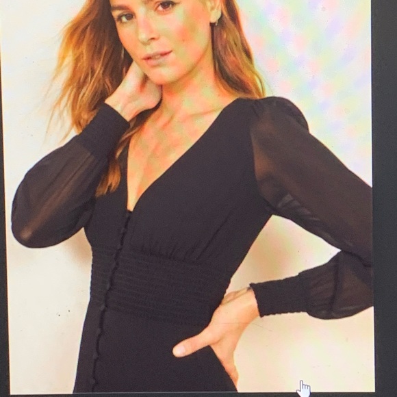 Reformation Alani Black Dress size 0 - Picture 3 of 3